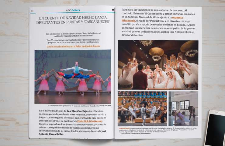 Salimos en Prensa – «Un cuento de Navidad hecho danza: debutantes en puntas y ‘Cascanueces’» ABC Cultura